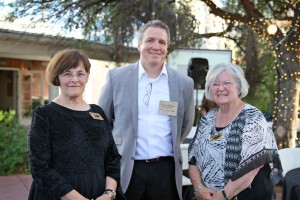 Left to right: Sue Chambasian, Paul Chinnock, and Peg O'Connell, Chair of the Event on far right