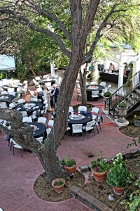 View of the courtyard from the balcony