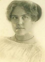 Black and white photo of Gertrude Pusch as a Young Adult