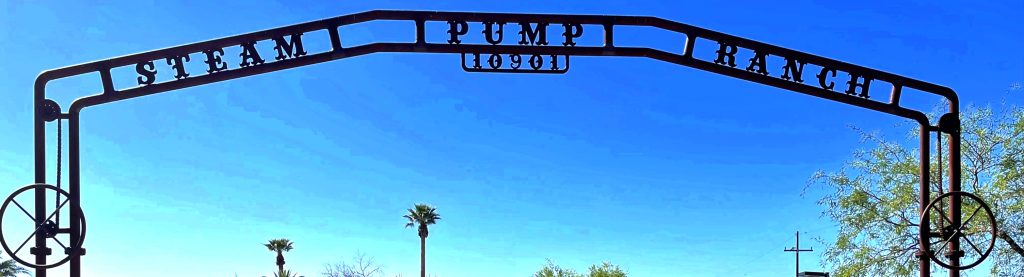 Steam Pump Ranch Entrance Sign Made of Iron