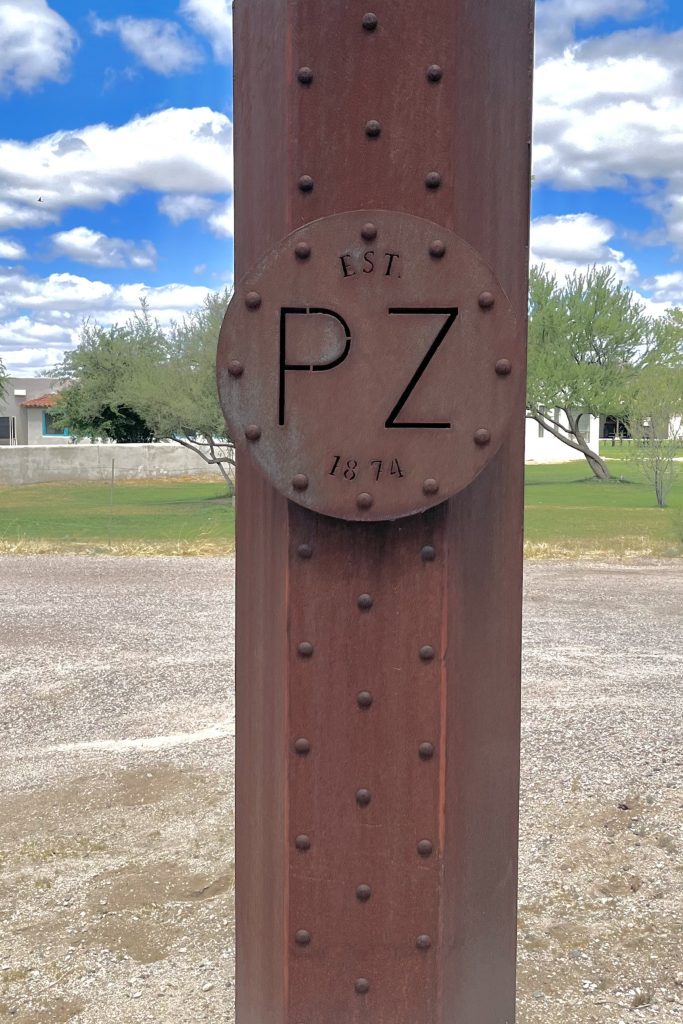 Steam Pump Ranch Iron Entrance Sign with PZ Brand