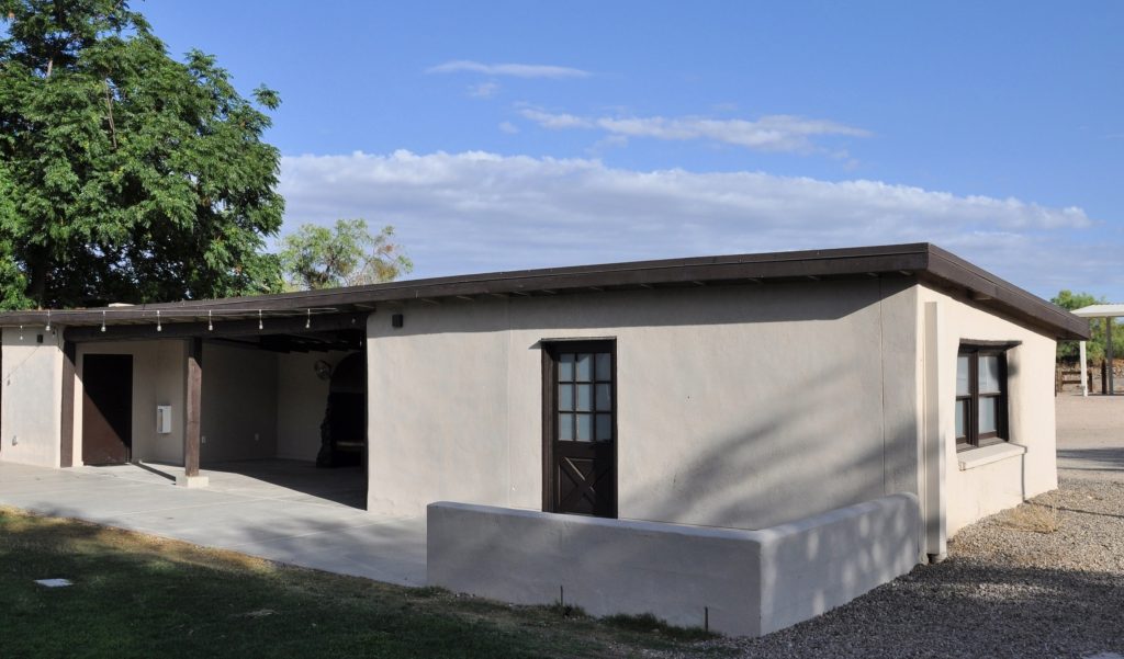 Corner View of Barbecue at Steam Pump Ranch after 2023 restoration.