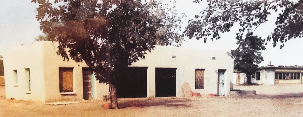 Garage/Workers House before Restoration. Barbecue House to the right.