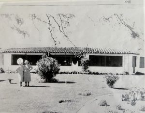 Procter-Leiber House Back Yard (Oracle Rd Behind)_ Two Women not Identified, 1940