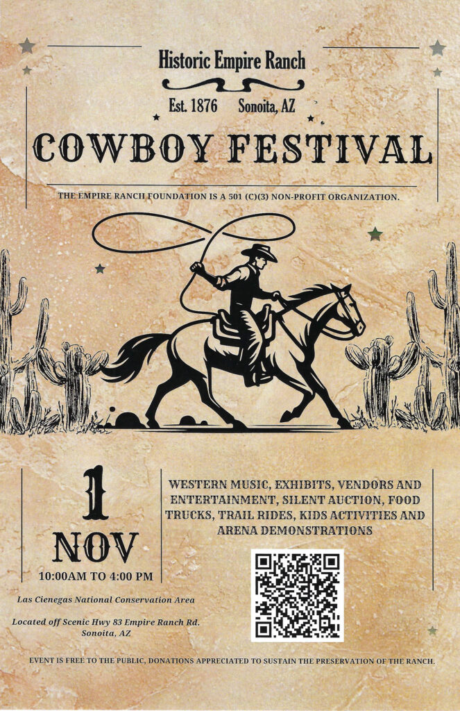 Empire Ranch Foundation Cowboy Festival 2025 Flyer
