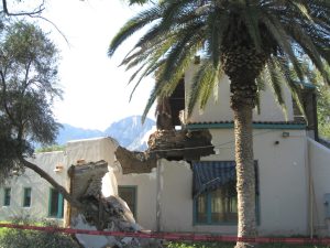 Procter-Leiber House Second 2nd Story Collapse with Pusch Peak Behind 2008