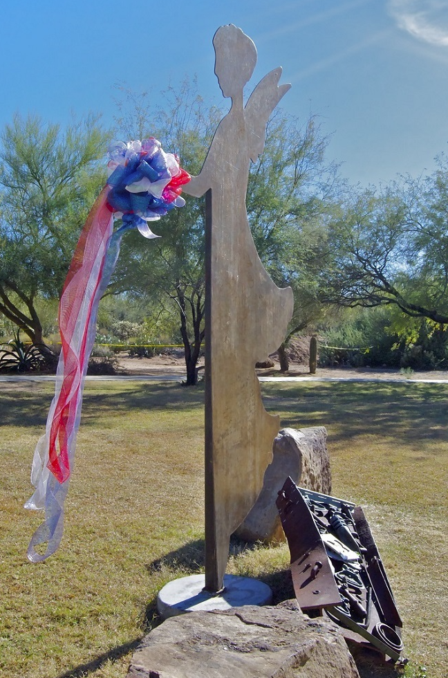 Freedom's Steadfast Angel of Love sculpture created by Lei Hennessy-Owen