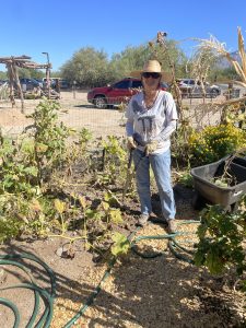 Woman standing in front of plants at United Way Days of Caring in Heritage Garden_October 2025