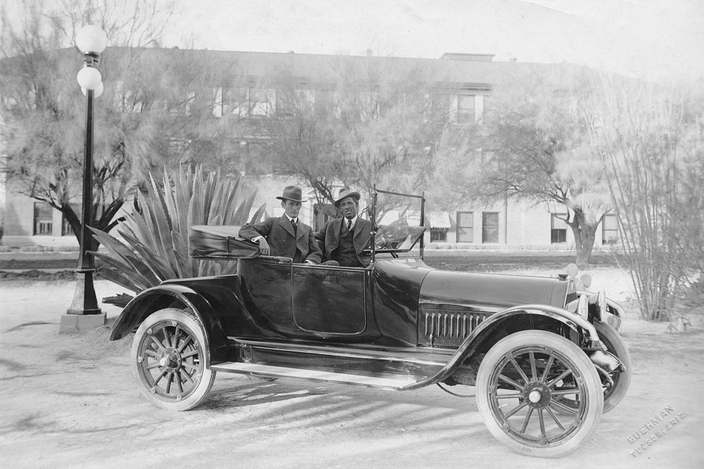 Frank Zellweger, Driver in Car, early 1930s Tucson