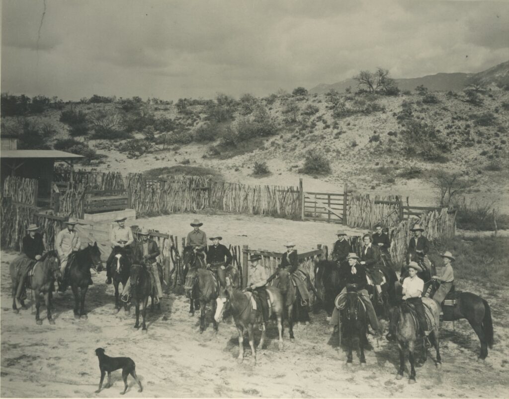 Men and Boys, Horses at Coral (3 Photos)