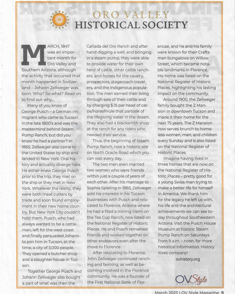 Zellweger Article in OVStyle March 2025