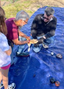 John Barthelme Stone Tool–making demonstration Feb 2026