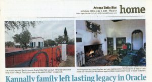 Arizona Daily Star, Kannally Ranch House Article, Section 1