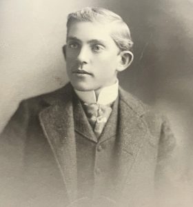 George Pusch Portrait - Black and white in suit