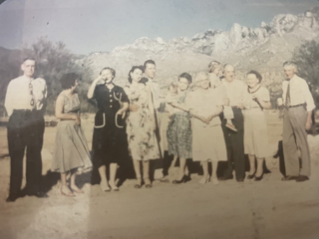 Large Pusch Family Gathering (May be Canada del Oro Ranch or Steam Pump Ranch_Colored)
