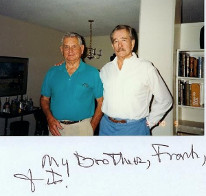 Hank and Frank Zipf Standing in a living room