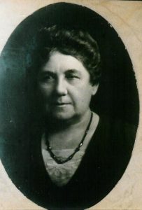 Mathilda Pusch Portrait Oval, Black and White, c.1912