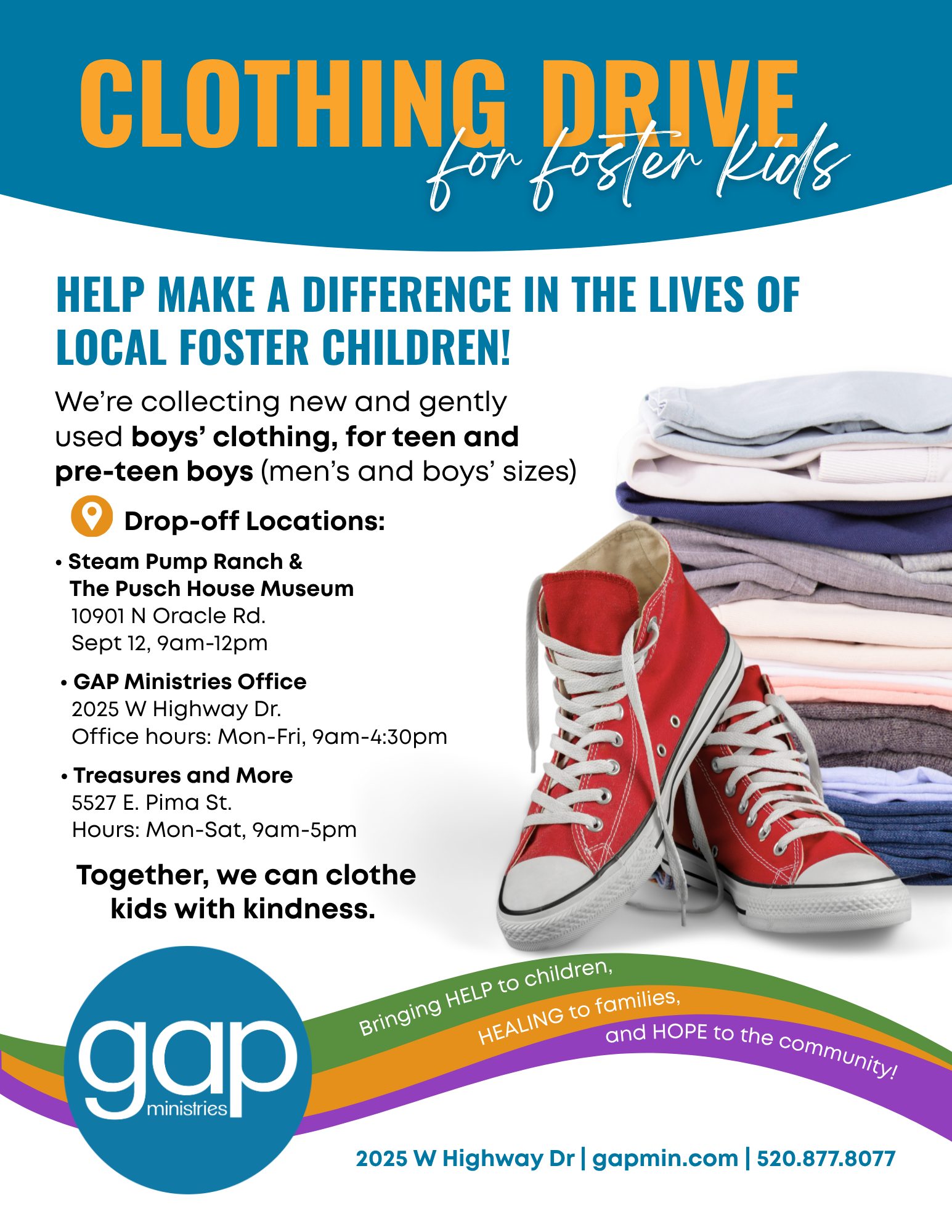 OVHS Hosts Clothing Drive for Gap Ministries