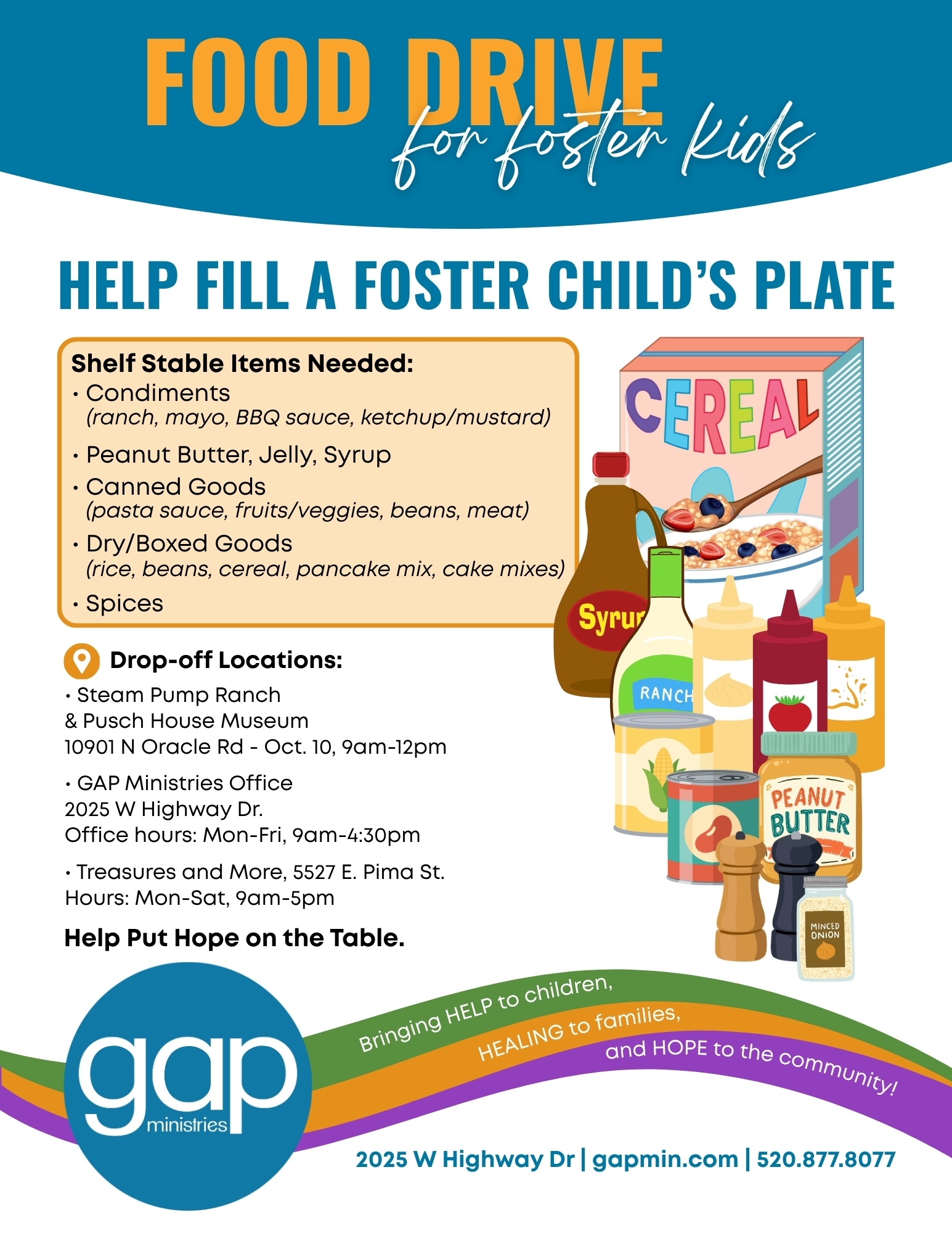 Gap Ministries 2026 Food Drive Flyer Gap Ministries 2026 Food Drive Flyer